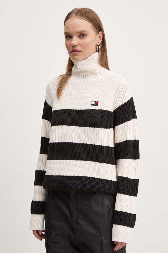 

Свитер из смесовой шерсти Tommy Jeans, бежевый