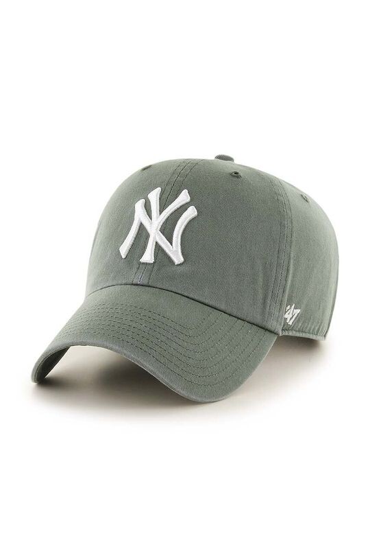 

Хлопковая бейсболка MLB New York Yankees 47brand, зеленый
