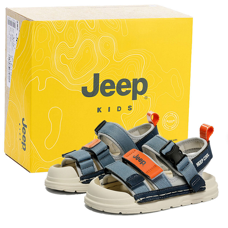

Сандалии детские, нескользящие, ударопрочные, водонепроницаемые и дышащие Jeep, оранжевый