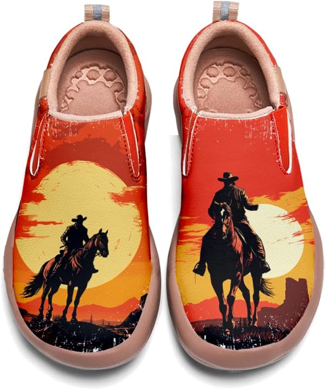 

Мужские кожаные лоферы Onehorse, слипоны для повседневной носки и путешествий, ковбойская раскрашенная обувь, Cowboy_13