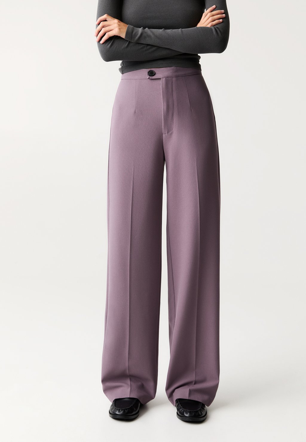 

Брюки STRAIGHT-LEG DARTED -SMART PULL&BEAR, сиреневый