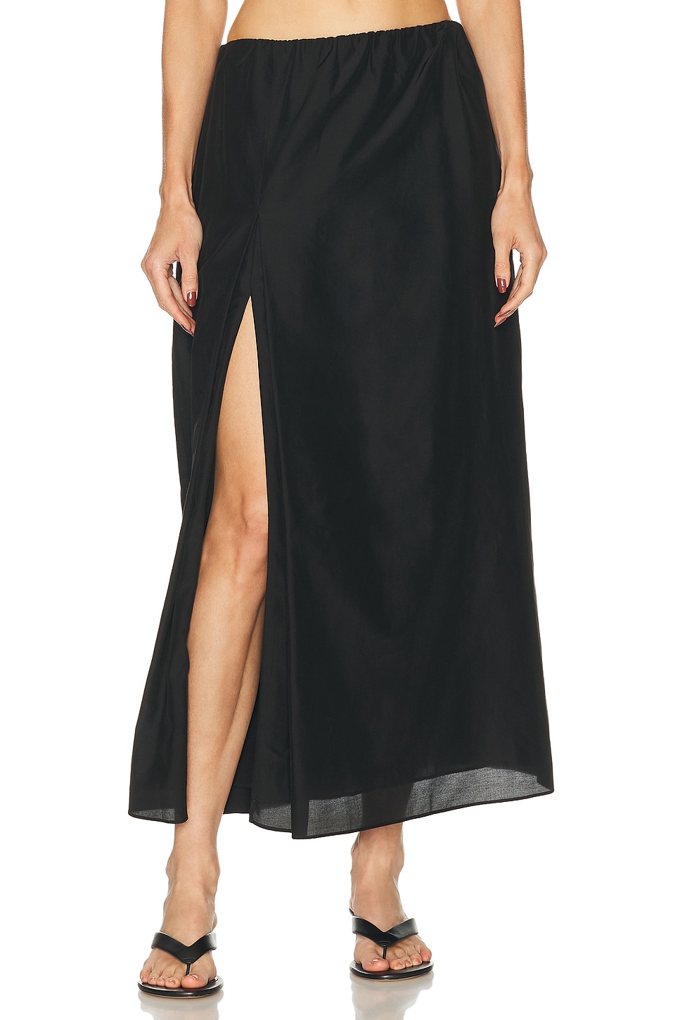 

Carmen Long Gathered Юбка Loulou De Saison, Black