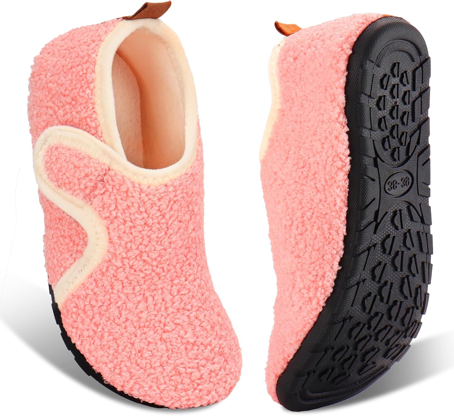 

Домашние тапочки Ibeauti для женщин и мужчин, легкие и удобные, как носки, с резиновой подошвой, для дома, спальни и путешествий, розовый