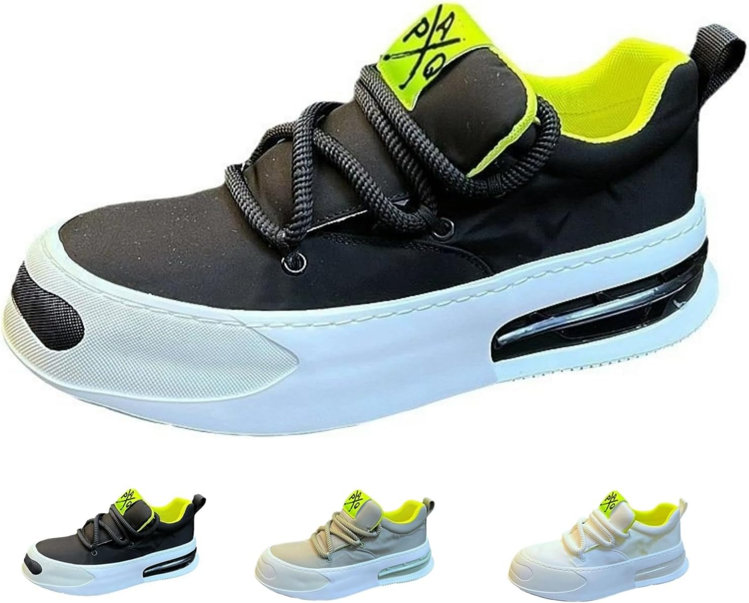 

Кроссовки MACEFIL Casual Chunky для мужчин и женщин, модные тканевые обувь, дышащие, низкие, универсальные, стильные кроссовки, черный