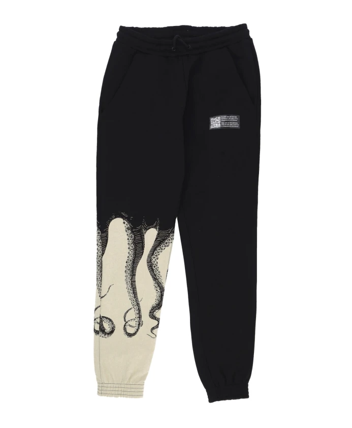 

Черные флисовые спортивные штаны с боковыми полосками Octopus, черный