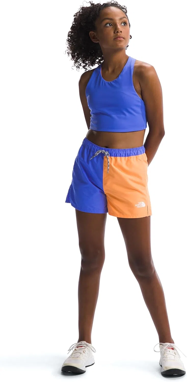 Детский топ-танклетка The North Face, реверсивный, Solar Blue/Bright Cantaloupe — фото 2