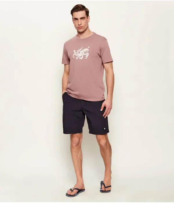Футболка regular fit Emporio Armani, розовый — фото 2