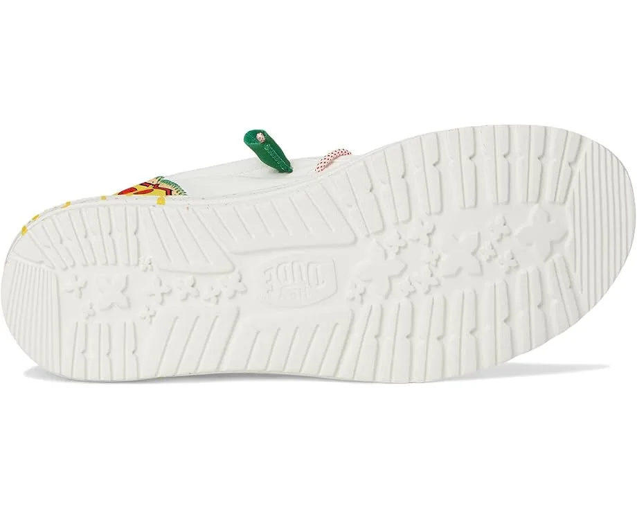 Кроссовки Hey Dude Wally Funk TMNT Pizza, White/Red — фото 3