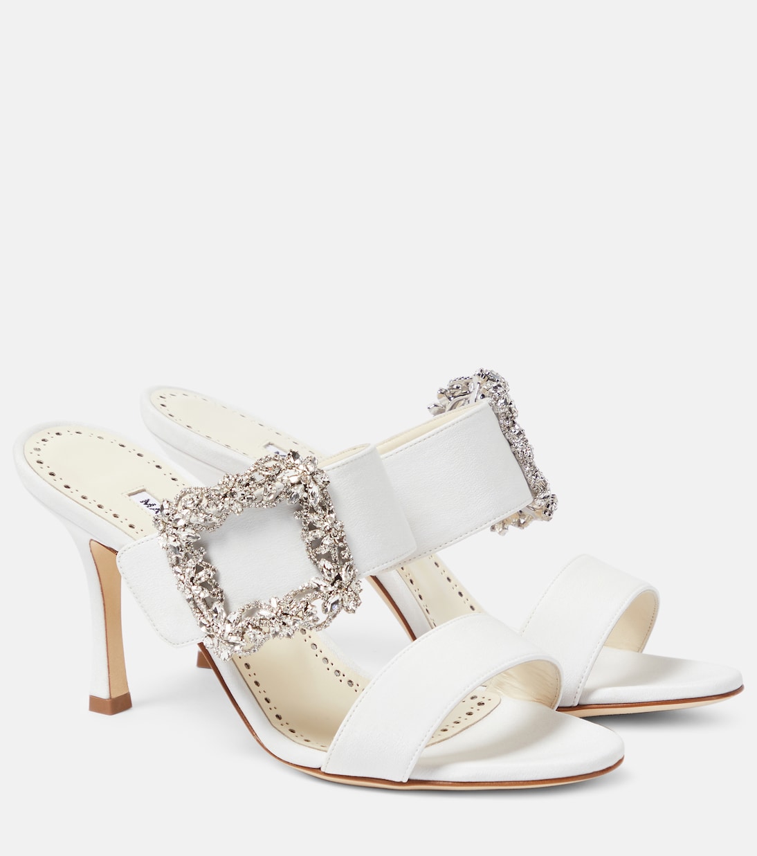 Габел Джюэл крепдешиновые мюли Manolo Blahnik, 1205 Mcrm