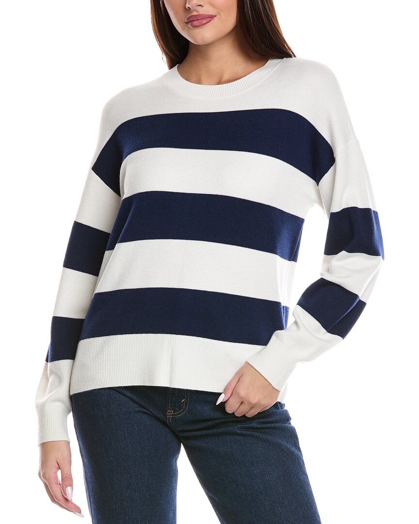 

Великолепный свитер Libby Stripe из шерстяной смеси Splendid, синий