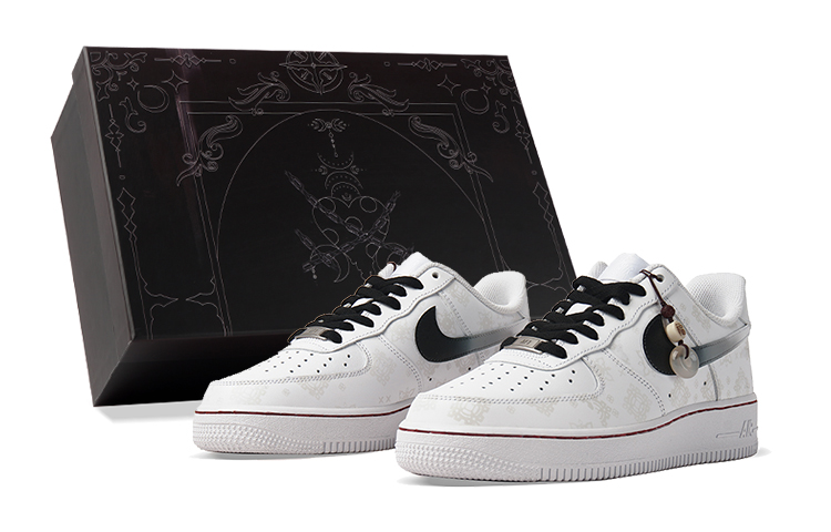 

Nike Кроссовки Air Force 1 Low-Top Skateboard мужские черно-белые, цвет Black White