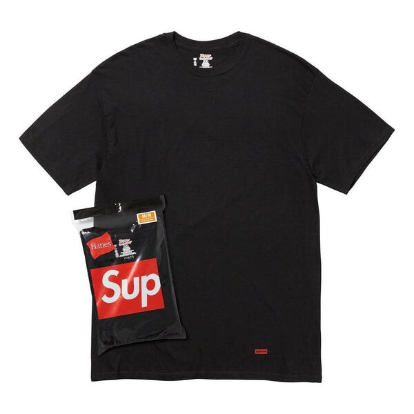 

Футболка week 1 x hanes tagless fw23 t-shirt 'black' Supreme, черный