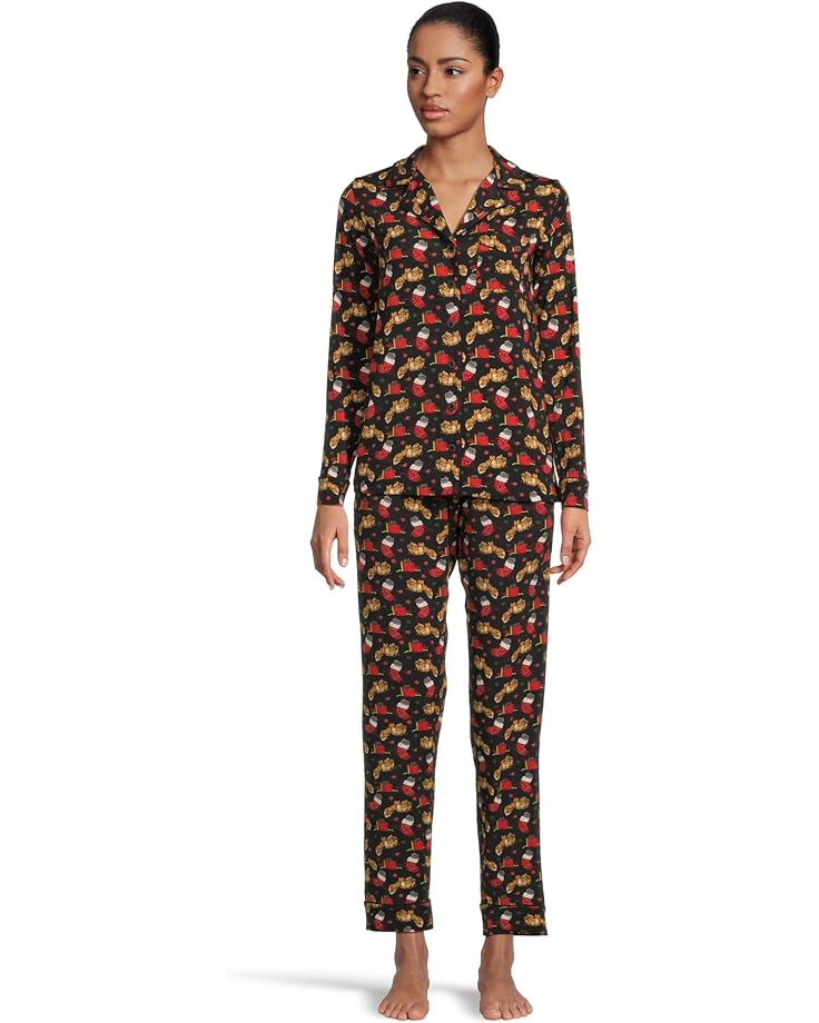 

Женский пижамный комплект MeUndies Long Sleeve Modal, Whisker Wonderland