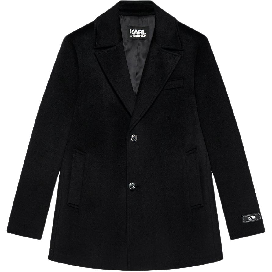 

KARL LAGERFELD / Karl Lagerfeld Jeans Пальто мужское с черным лацканом Moderate