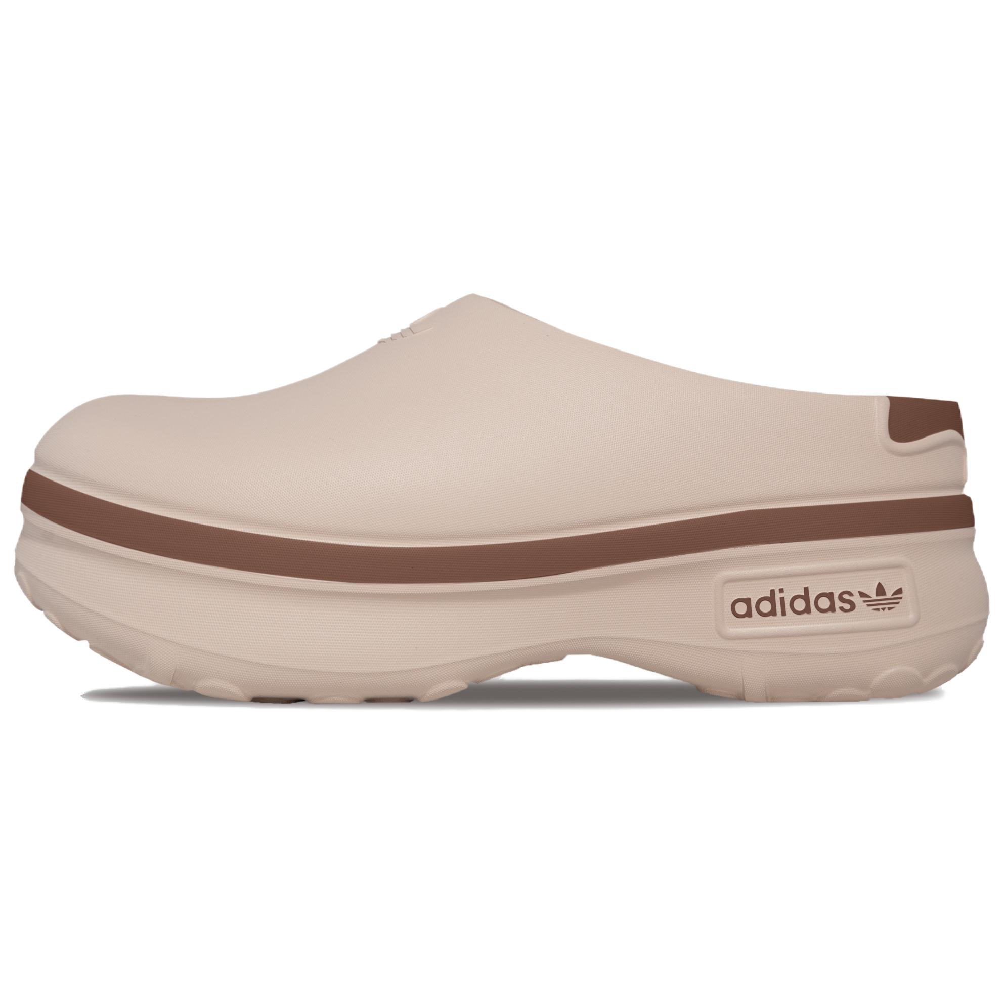 Женские тапочки-мюли AdiFOM Stan Smith Mule с закрытым носком, устойчивые к истиранию, песочно-умбрового цвета Adidas Originals, Sandy Umber