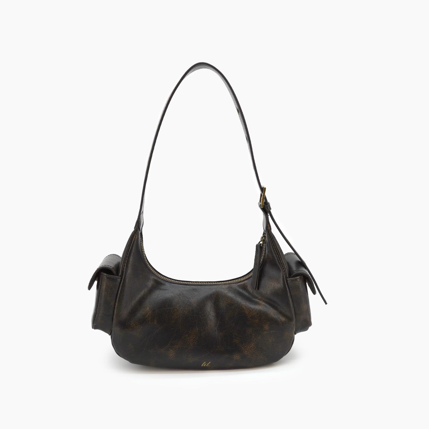 

Женская сумка-мессенджер Stormi Utility Y2K Cargo темно-коричневого цвета Like Dreams