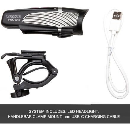 

Передний фонарь Lumina Pro 1300 + NiteLink NiteRider, цвет One Color