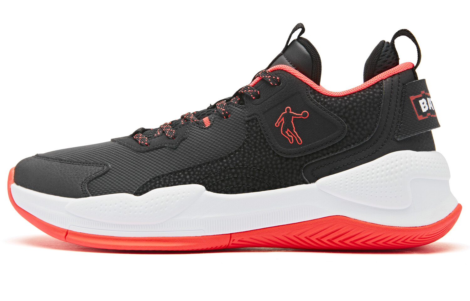 

Баскетбольные кроссовки Basketball Shoes Men Low-Top Black/Red Qiaodan