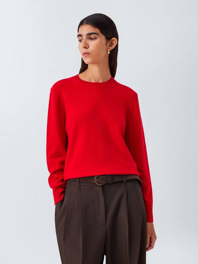 

Водолазка из кашемира Crew Neck John Lewis, Red