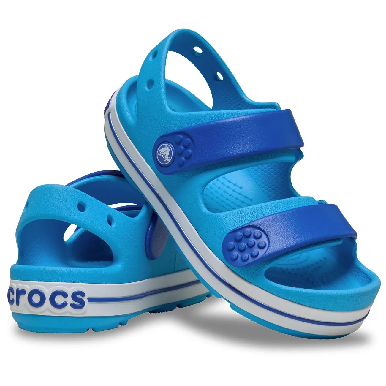 Сандалии для малышей Crocband Cruiser Sandal T Crocs, небесно-голубой — фото 2