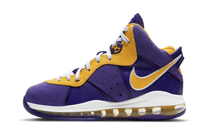 Женские баскетбольные кроссовки Nike Lebron 8 Vintage на шнуровке, фиолетовый