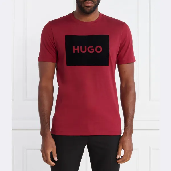 

Футболка Dulive стандартного кроя Hugo, бургунди