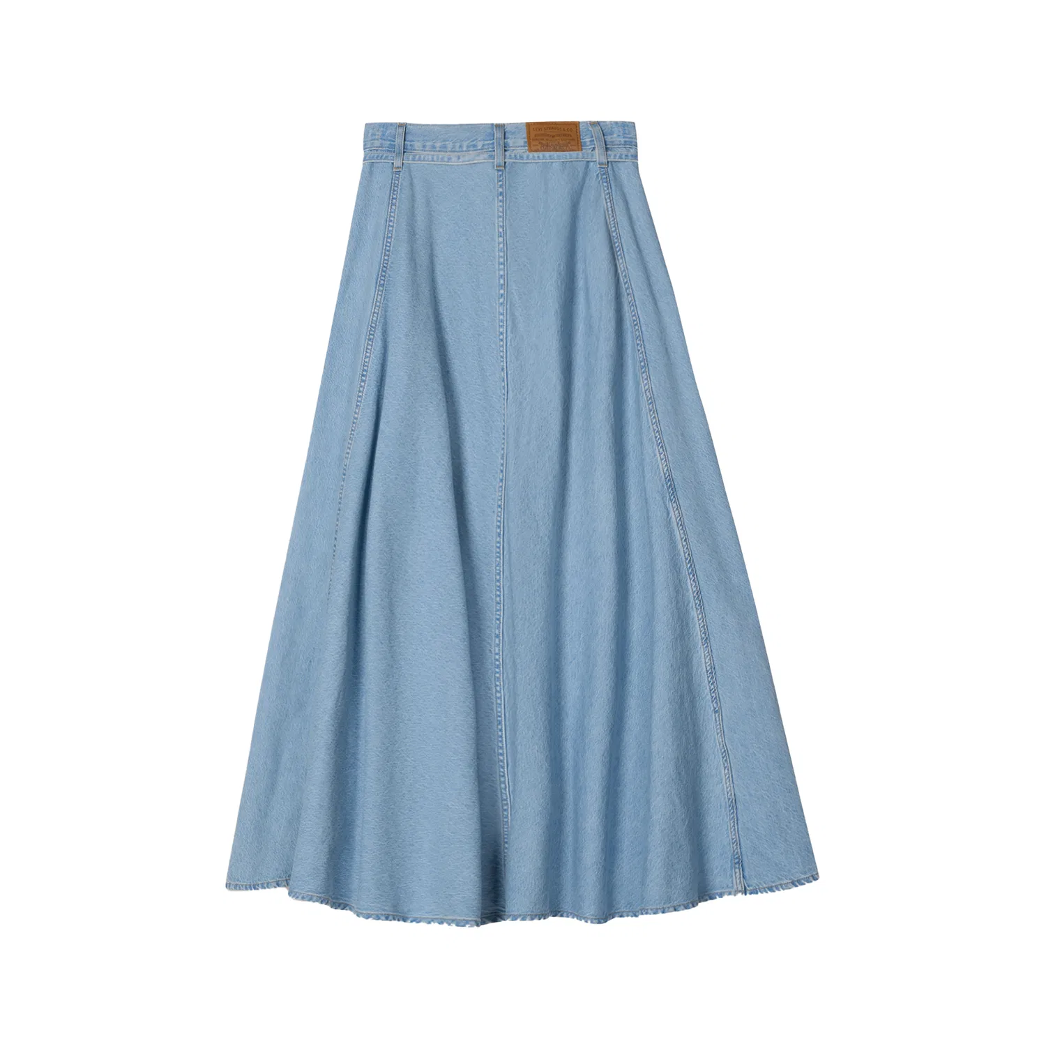 Джинсовая юбка миди женская light blue A-line Levis — фото 3