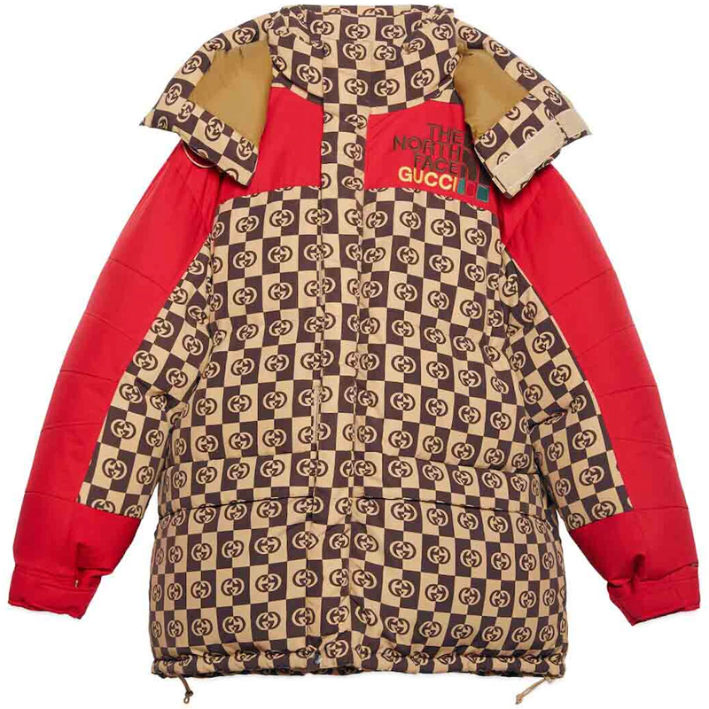 

GUCCI Куртка пуховая The North Face, Brown