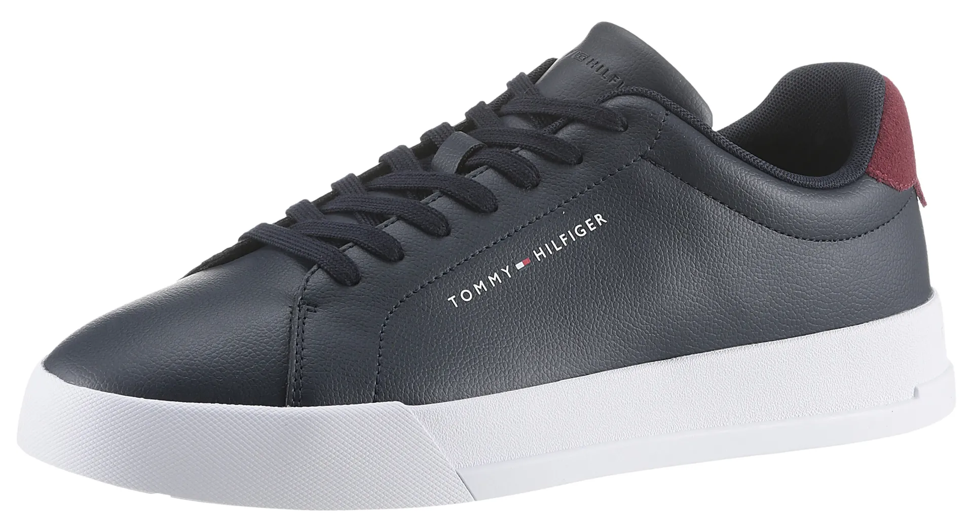 

Кроссовки Tommy Hilfiger "TH COURT LEATHER GRAIN ESS", синий