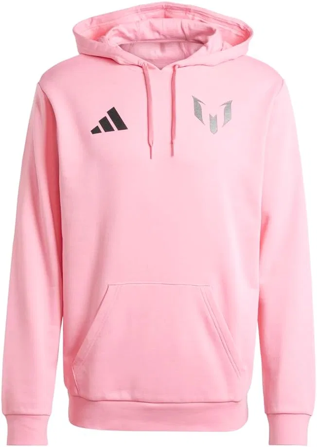 Толстовка Adidas Mens Messi Name & Number Graphic Casual Outerwear Casual - Pink