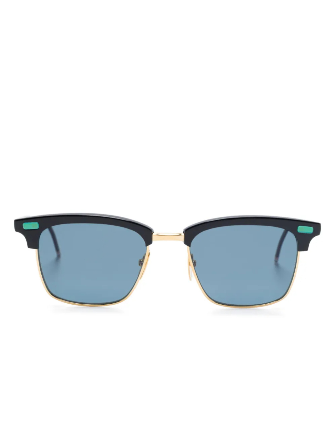 

Thom Browne Eyewear солнцезащитные очки в квадратной оправе, черный
