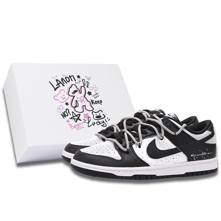 

Кроссовки Nike Dunk Skateboard Shoes Unisex Low-Top White, Черный, Кроссовки Nike Dunk Skateboard Shoes Unisex Low-Top White