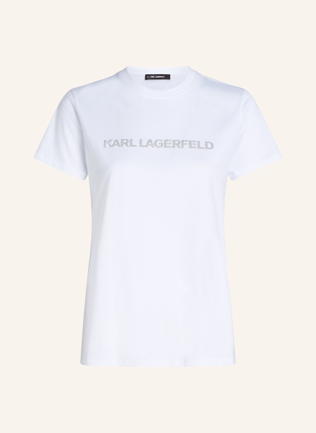 

Футболка с сияющим логотипом karl KARL LAGERFELD, белый