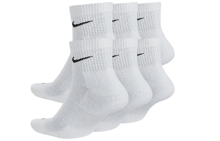 Носки Nike Unisex Everyday Plus Cushioned Sock 6 Packs White SX6899-100, разноцветный — фото 2