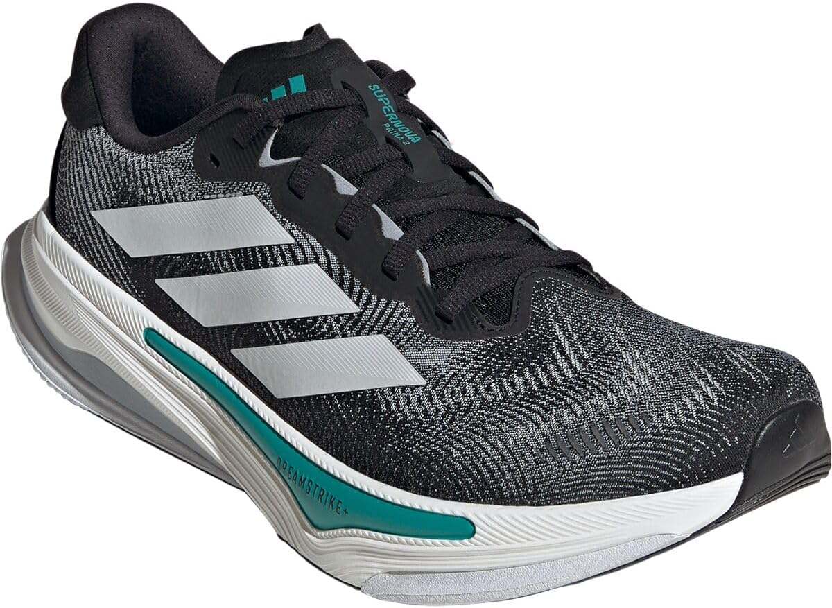 Мужские беговые кроссовки Adidas Supernova Prima 2, белый/черный/бирюзовый — фото 2