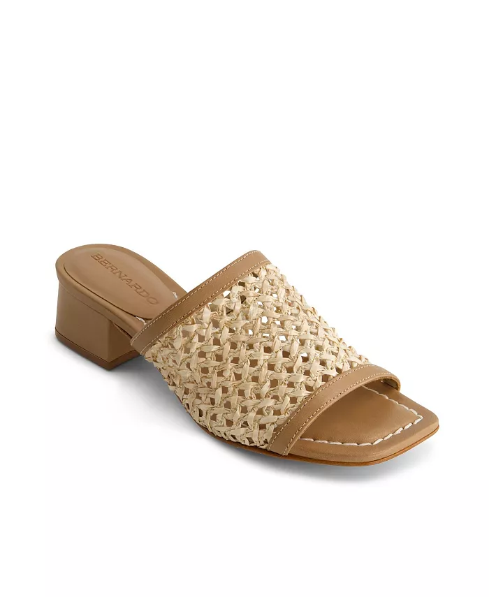 Бернардо Дженн Сандалии на низком каблуке Bernardo Footwear, коричневый/бежевый — фото 3