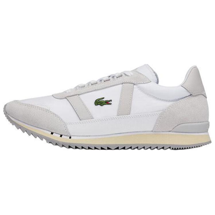 

Антискользящие износостойкие мужские низкие повседневные кроссовки Ecru LACOSTE