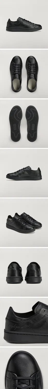 Мужские чёрные низкие кроссовки Stan Smith от Y-3 — фото 3