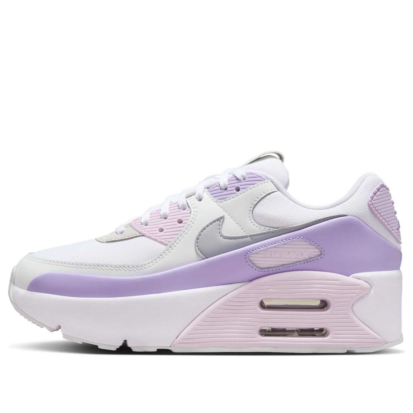 Кроссовки (WMNS) Nike Air Max 90 LV8 'White Hydrangeas Wolf Grey'