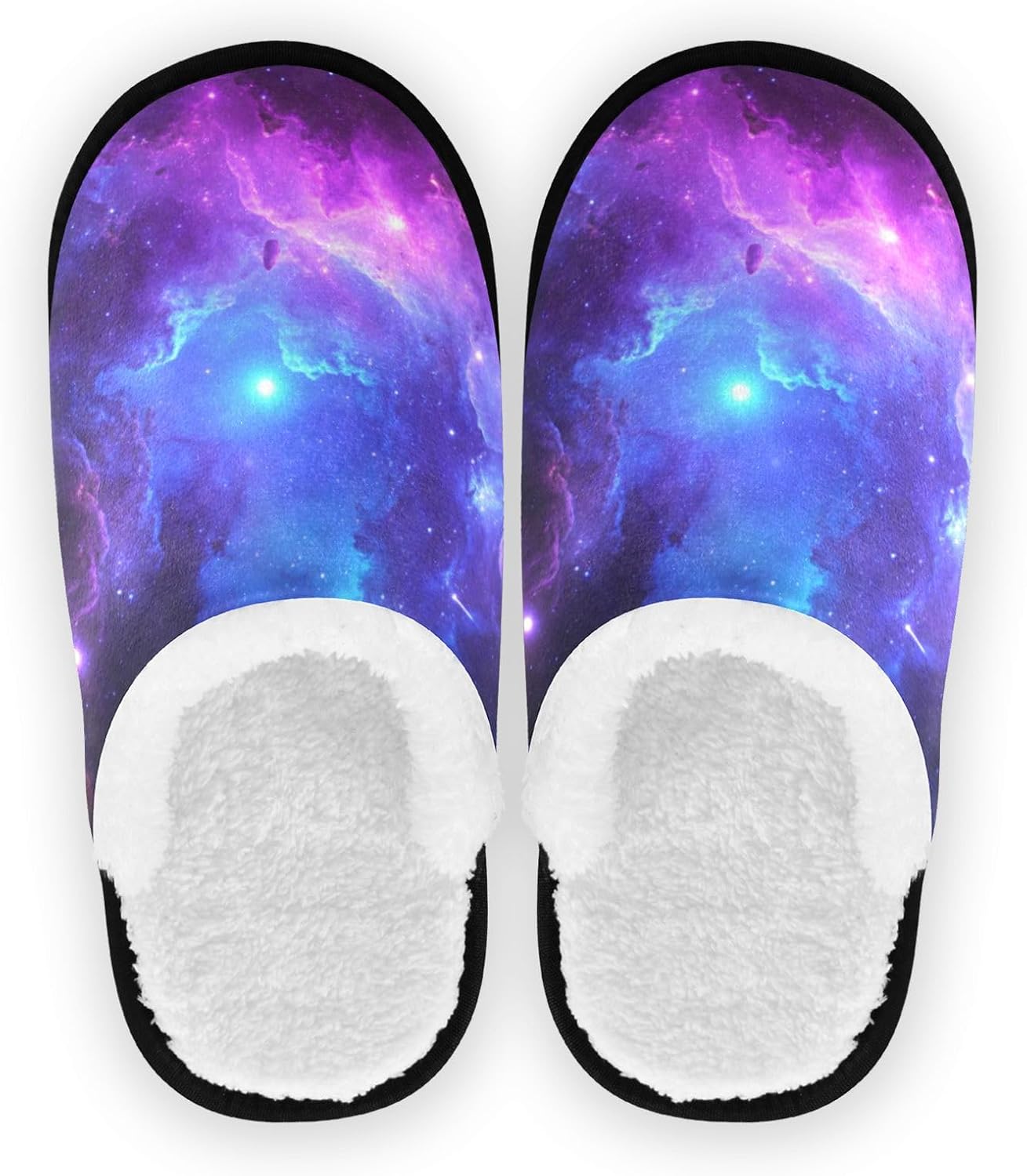 

Домашние тапочки Dussdil Winter Spa для женщин и мужчин, для путешествий, мягкие тапочки с эффектом памяти, нескользящие, для отеля и спальни, Galaxy