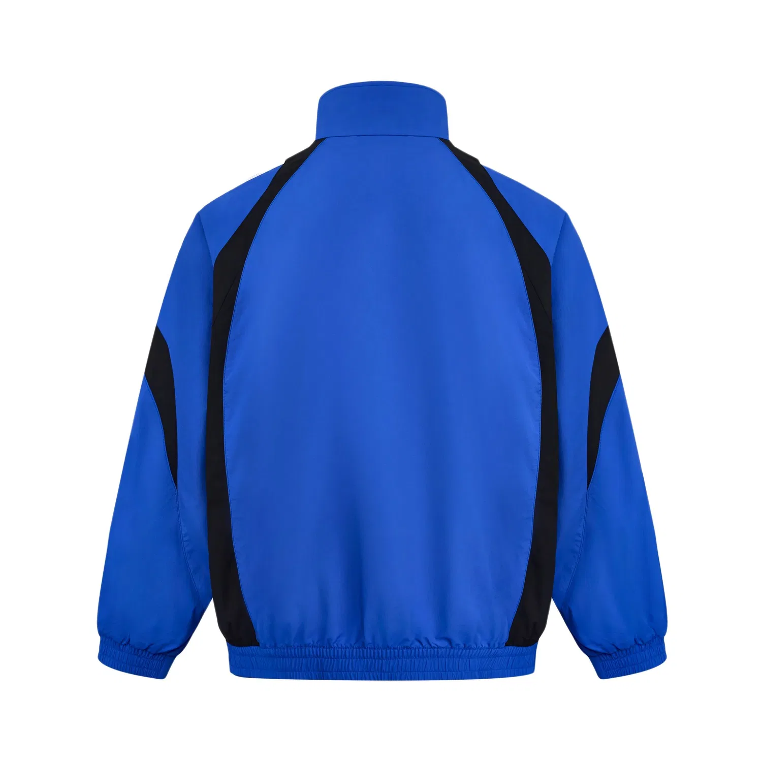 Куртка унисекс ярко-синяя/черная, воротник-стойка, умеренная Adidas, Bright Blue/Black — фото 3