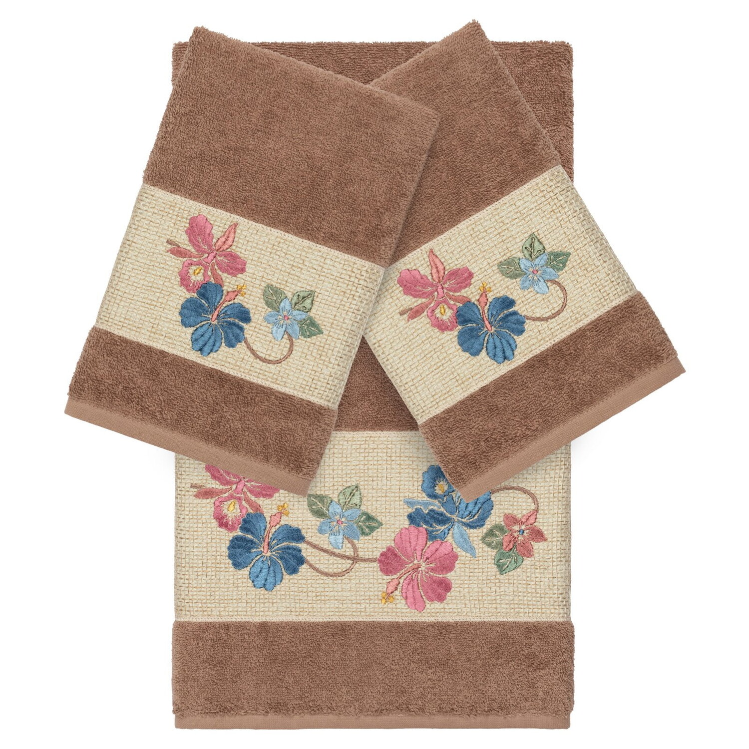 

Набор полотенец Linum Home Textiles Caroline, кофейный