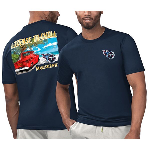 

Мужская футболка navy tennessee titans licensed to chill Margaritaville