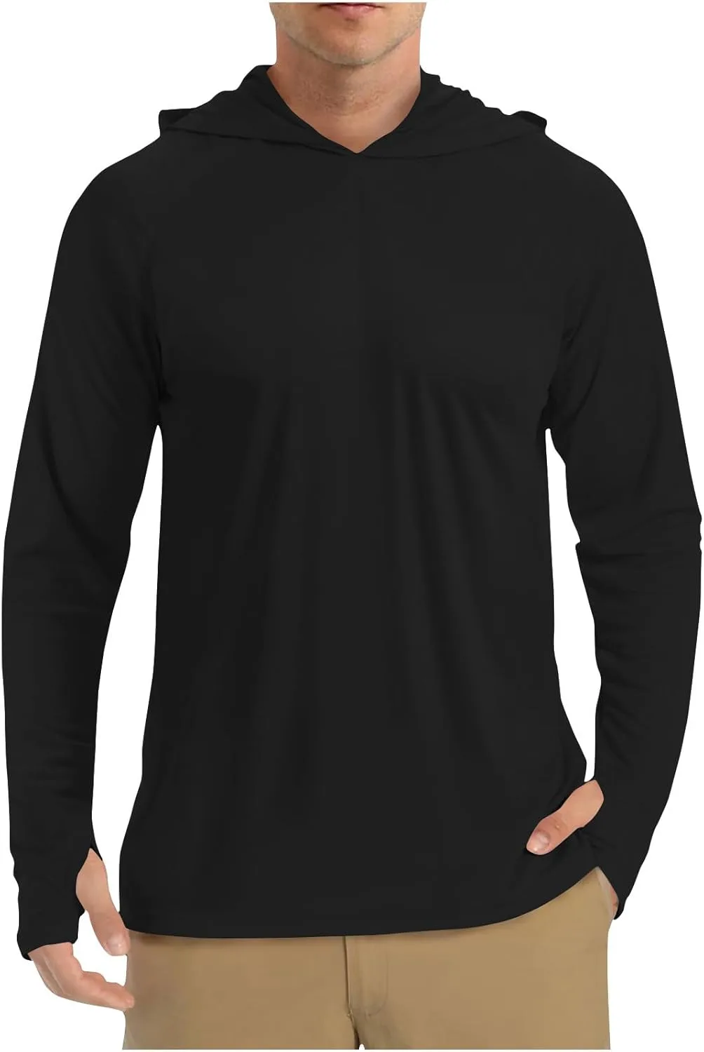 

Толстовка с капюшоном для защиты от солнца, мужская, для походов и рыбалки, летняя, с длинным рукавом, быстросохнущая