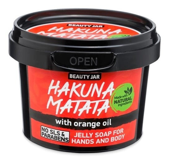 

Гелевое мыло для рук и тела с апельсиновым маслом, 130 г Beauty Jar, Hakuna Matata