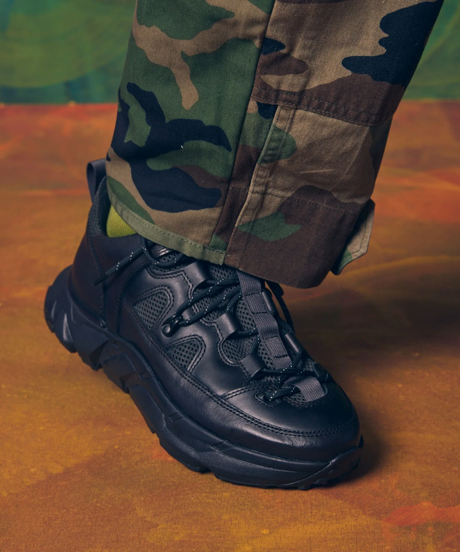 Мужские кроссовки MAISON SPECIAL с кожаными вставками и Vibram Sole серые