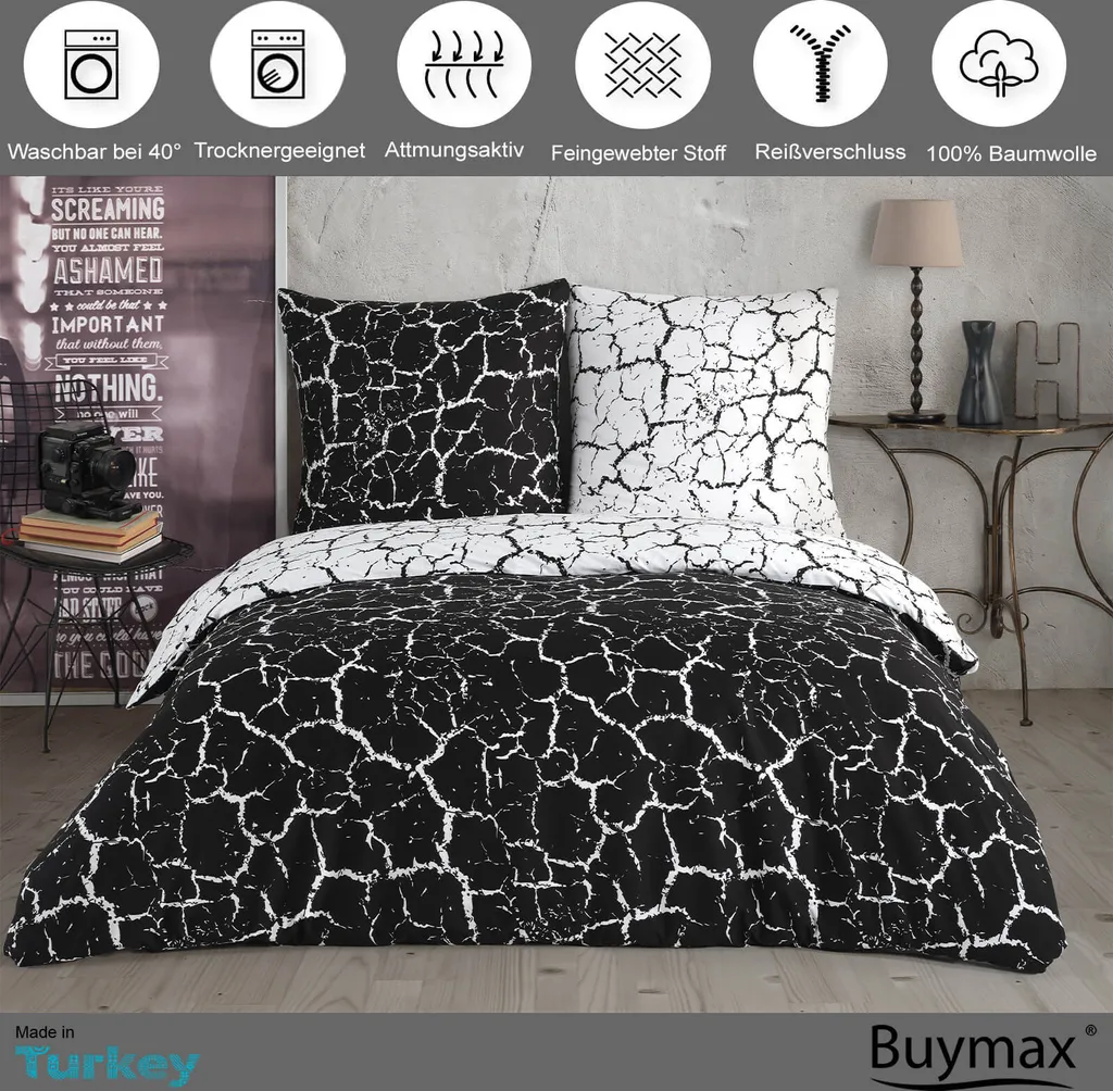 

Комплект постельного белья Buymax, черный