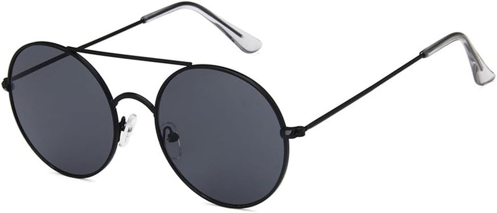 

Классические маленькие круглые солнцезащитные очки для мужчин, роскошные металлические солнцезащитные очки для мужчин, модные очки для вождения и отдыха, защита от УФ-излучения UV400 TKKTLLT, Black Gray