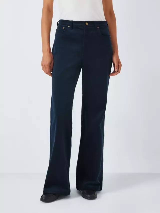 

Брюки John Lewis Bootcut Corduroy, темно-синий