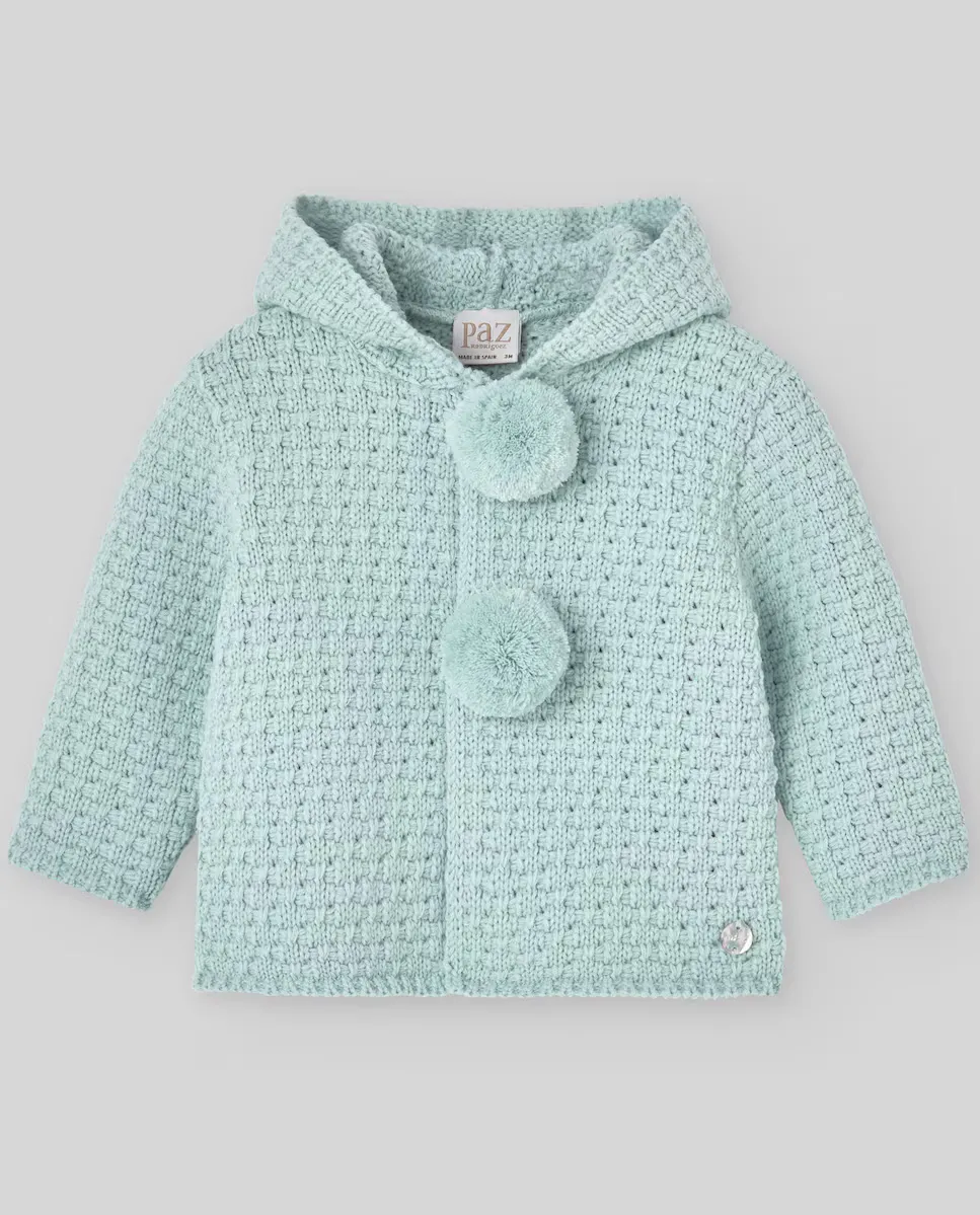 

Детская куртка с капюшоном и помпонами PAZ Rodríguez, зеленый